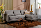 3-Sitzer-Sofa CL L+R. Stoff gewebt. W520 Taupe