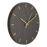 Miller - wandklok - grijs - hout - Ø30 cm