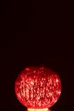 Ball Led Glass Red Small