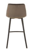 Barstool Olivier  Textile/Metal Brown