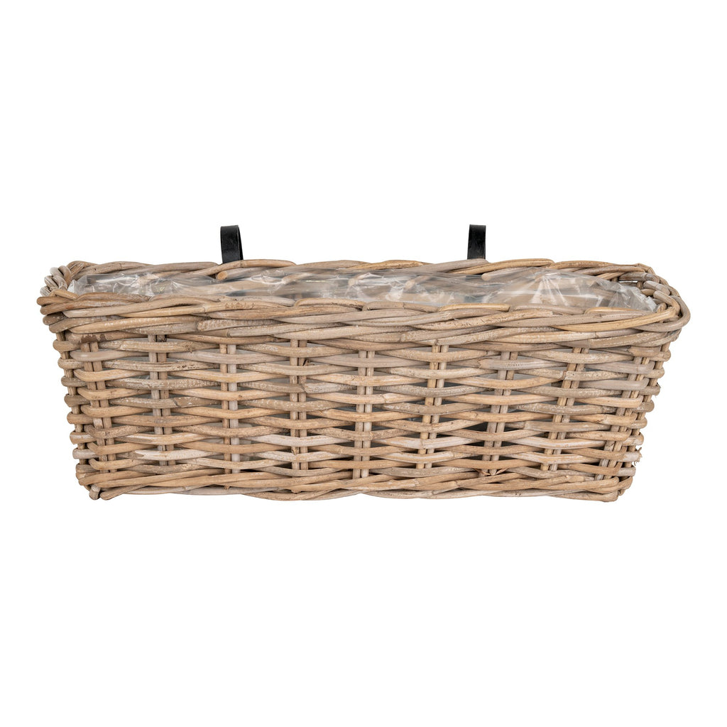 Olivia - balkonbox - kubu rattan - 60x20x23 cm