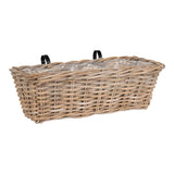 Olivia - balkonbox - kubu rattan - 60x20x23 cm