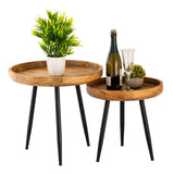 James - Bijzettafel - Hout - Mango Altholz - ø 40 o. 50 cm