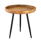 James - Beistelltisch - Holz - Mango Altholz - ø 40 o 50 cm