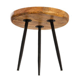 James - Beistelltisch - Holz - Mango Altholz - ø 40 o 50 cm