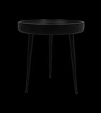 Side table Ventura - ø40 cm - black - mango wood/iron