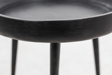 Side table Ventura - ø60 cm - black - mango wood/iron