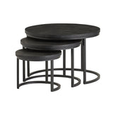 Black Enzo salontafel set van 3