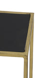 Säule S/2 30x30x100+35x35x120 cm BOCA m.blackwash-gold