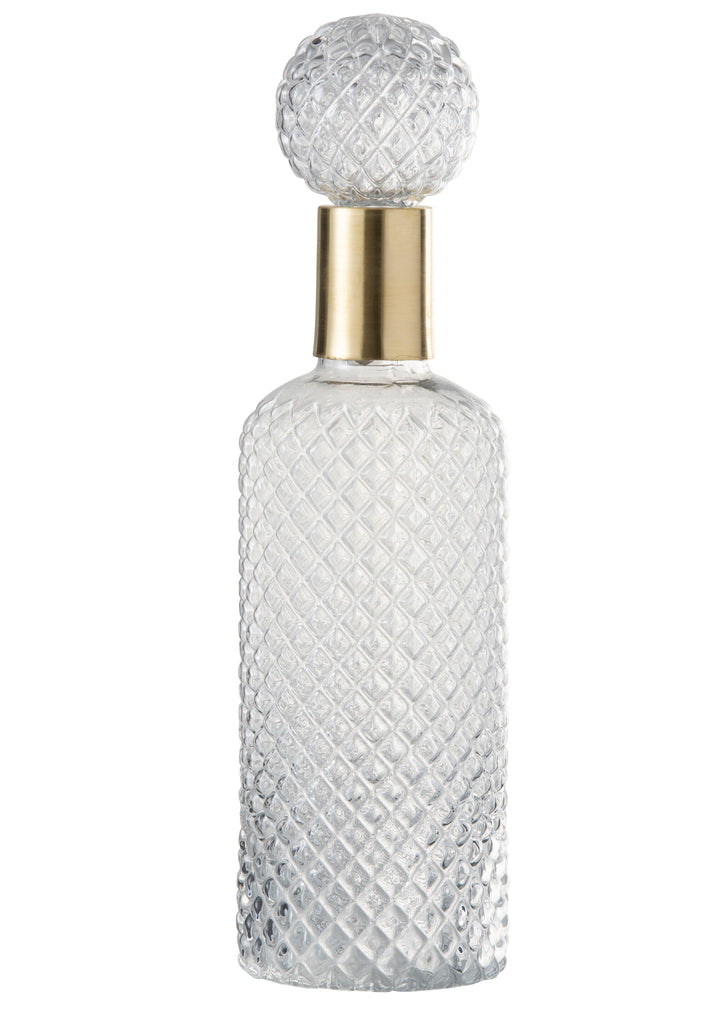 Bottle+Stop Deco Relief Glass Transparent Large