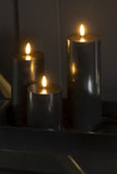 Candle Led Black Medium