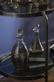 Carafe Rhomb Oval Glass Smoke