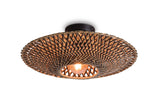 Ceiling lamp Bali bamboo dia.44x12cm black/natural - S