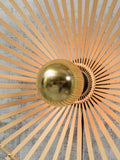 Ceiling lamp Bromo bamboo asymm. dia.50x12cm natural - M