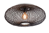 Ceiling lamp Cango bamboo ellipse dia.60x25cm black