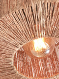 Ceiling lamp Iguazu jute round/straight S dia.30xh.16cm - natural