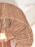 Ceiling lamp Iguazu jute round/straight S dia.30xh.16cm - natural