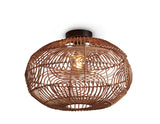 Ceiling lamp Madeira rattan/ellipse dia.48xh.30cm - natural