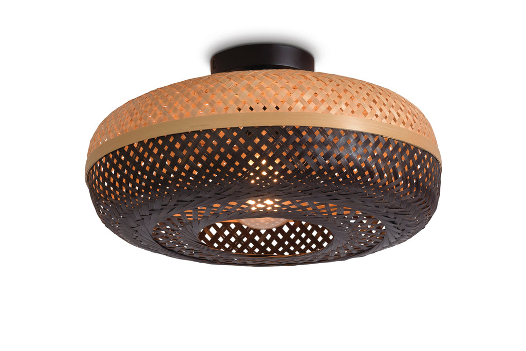 Ceiling lamp Palawan bamboo 40x15cm nat./black - S