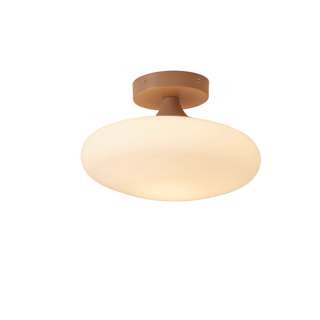 Ceiling lamp Sapporo glass white/sand - S