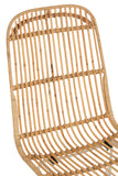 Chair Ema Rattan/Metal Natural/White