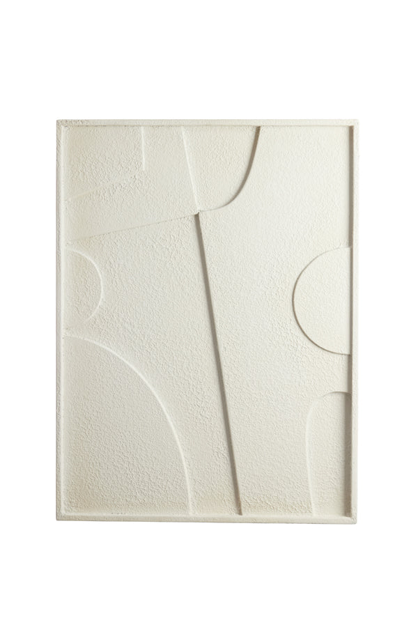 Wall ornament 80x8x60 cm COLINO wood cream