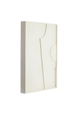 Wall ornament 80x8x60 cm COLINO wood cream