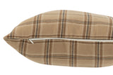 Cushion Checkered Textile Beige