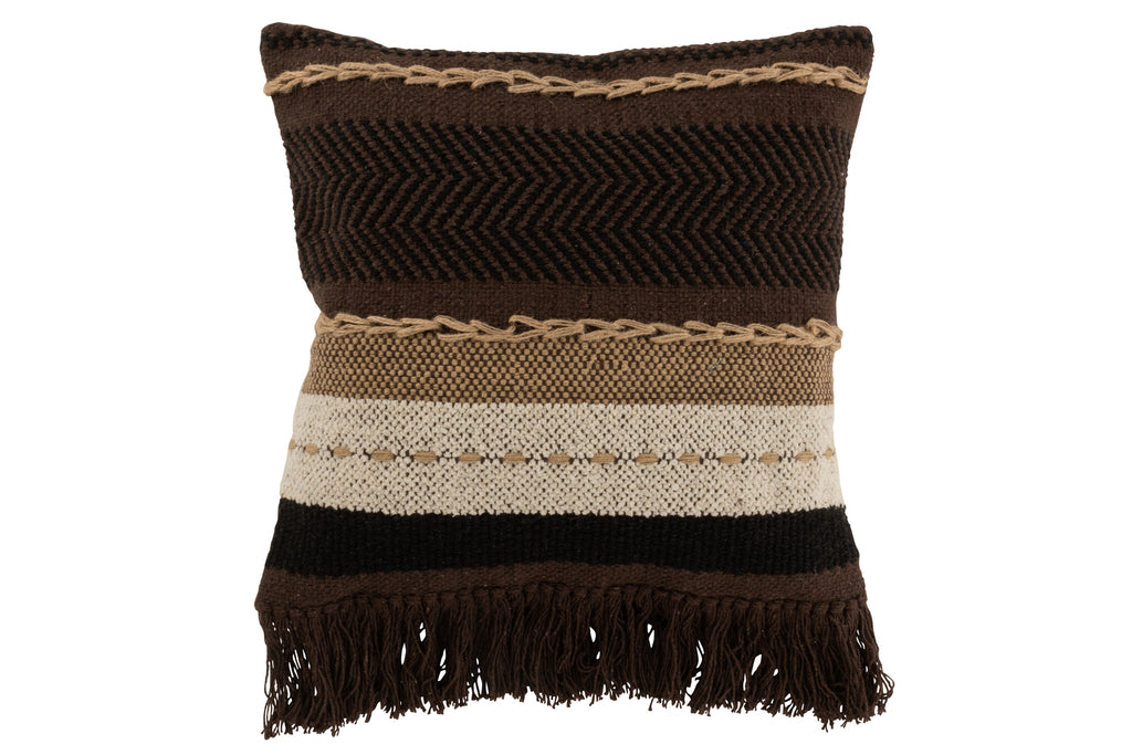 Cushion Etnic Cotton Brown/Black/Beige