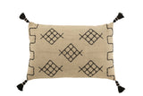 Cushion Graphic Forms Rectangle Cotton Grey