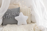 Cushion Knitted Square Acrylic White
