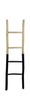 Decoratieve ladder - 45x4x150 - Naturel/zwart - Teak