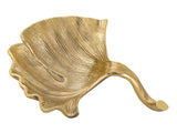 Sophie - Dekorativer Ginkgo - Aluminium - Gold oder Silber - 30x6x25 cm