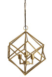 Hanging lamp 3L 46x56 cm DRIZELLA gold