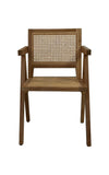 Dining room chair - 56x52x83 - Natural - Teak/rattan