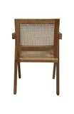 Dining room chair - 56x52x83 - Natural - Teak/rattan