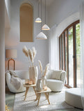 Hanging lamp 25x15 cm ELIMO matt cream