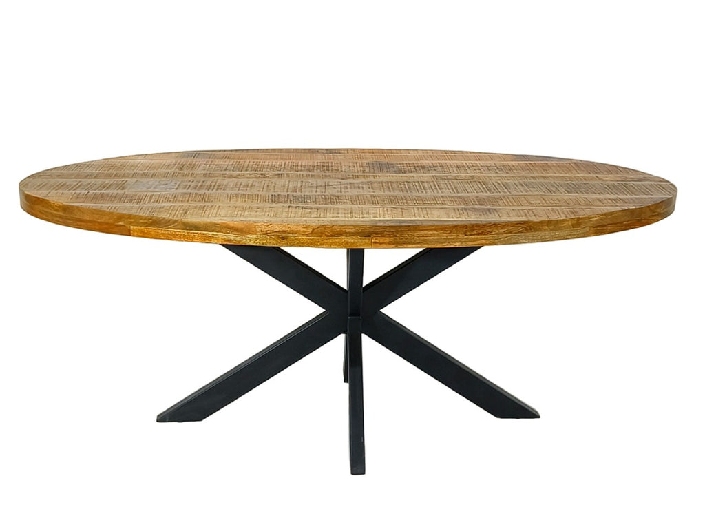 Olivia - eettafel - tabakskleur - massief mangohout - 190x100cm