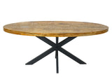 Olivia - eettafel - tabakskleur - massief mangohout - 190x100cm