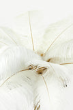 Table lamp E14 65x68 cm FEATHER gold+white