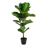 Van der Linden - kunstplant - Fiddle Leaf Tree - PE Plastic en Polyester - 100 cm