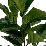 Van der Linden - kunstplant - Fiddle Leaf Tree - PE Plastic en Polyester - 100 cm