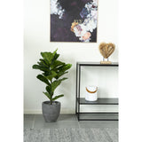 Van der Linden - kunstplant - Fiddle Leaf Tree - PE Plastic en Polyester - 100 cm