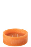 Floating Candle Cylinder Orange-15H