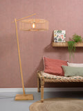 Floor lamp Bromo bamboo nat. h.176cm/shade dia.40x18cm nat. S