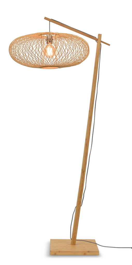 Floor lamp Cango bamboo nat. h.176cm/shade 60x25cm natural