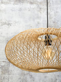 Floor lamp Cango bamboo nat. h.176cm/shade 60x25cm natural