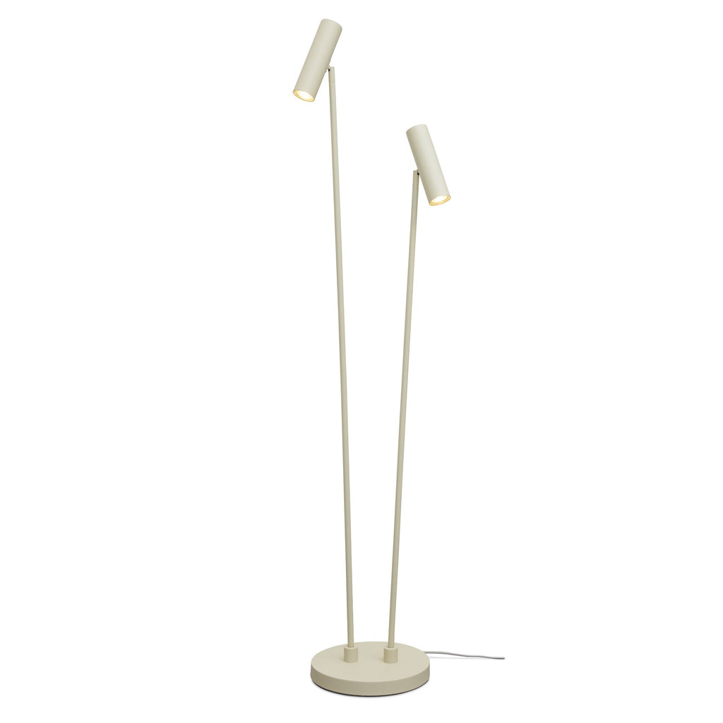 Floor lamp Havana 2-light - soft green