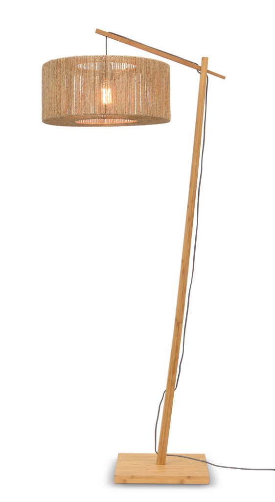 Floor lamp Iguazu bamboo/jute natural h.176cm/shade 50x22cm natural S