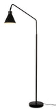 Floor lamp iron Lyon w.80xh.153cm/shade dia.16xh.17cm - black